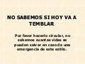 En caso de TERREMOTO , Qué hacer