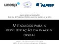 Metadados para a representação da imagem digital