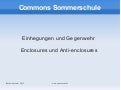 Enclosuers sommerschule