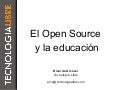 El OpenSource en la educación