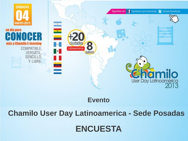 Encuesta evento chamilo user day en posadas - Argentina