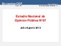 Encuesta cep jul-ago 2012
