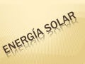 Energía solar 