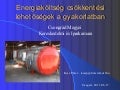 Energia megtakarítás a gyakorlatban