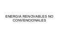 Energia renovables no_convencionales
