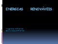 Energias renovaveis