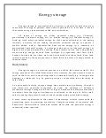 Energy storage