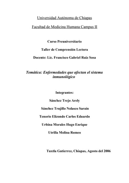 Enfermedades Que Afectan El Sistema...