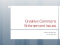 Creative Commons Enforcement