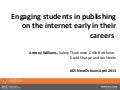 Engaging students in publishing on the internet early in their careers