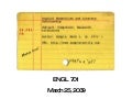 Engl 701 (Spring 2009)