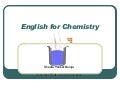English For Chemistry