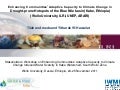 Enhancing communities’ adaptive capacity to climate change in drought-prone hotspots of the Blue Nile basin (Kabe, Ethiopia)