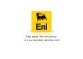 Eni: Managing the complexity of a sustainable development