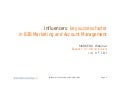 Influencers, key success factor in modern B2B Marketing