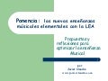 Enseñanza elemental de música -nuevo marco normativo-