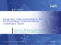 Ensemble: a Recommendation Tool for Promoting Communications in Software Teams