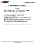 Entering Meter Readings