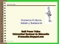 Enteros  Adición Y  Sustracción