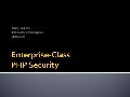 Enterprise-Class PHP Security