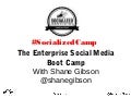Enterprise Social Media Boot Camp Vancouver June 19 2013