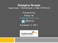 Enterprise toronto   nov 2011 - marketing in web2-0 world