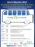 Pure Michigan Entrepreneurial Bus Tour 2012 Schedule