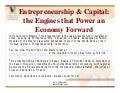 Entrepreneurship & Capital, Engines that Power an Economy Forward, Nastas Presentation in Kazan Russia