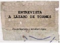 Entrevista Lazarillo