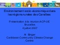 Environnement socio-économique dans les régions rurales des Caraïbes