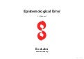 Epistemological Error | A Whole Systems View of the Economic Crisis