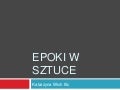 Epoki w sztuce