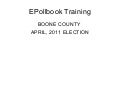 Epoll training april 2011
