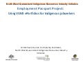 Employment passport project: Using VUMI eportfolios for indigenous jobseekers