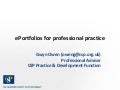 E portfolios physiotherapists