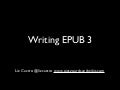 Writing EPUB 3 - Tokyo Ebook Expo