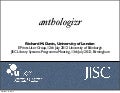 JISC Anthologizr project