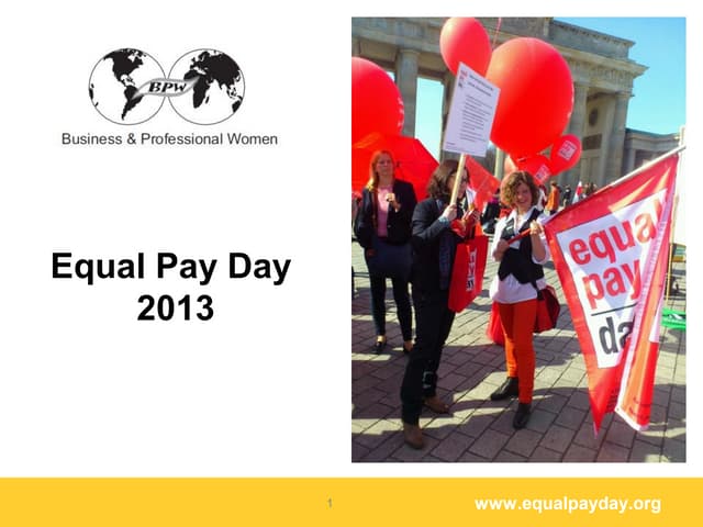 Equal Pay Day Europe 2013