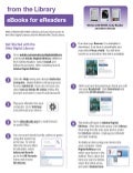 eBooks from the Library: for eReaders