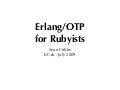 Erlang/OTP for Rubyists