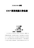 Erp项目实施工作总结