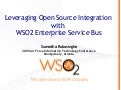 Open Source Integration  with  WSO2 Enterprise Service Bus