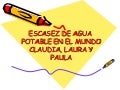 Escasez de agua potable 
