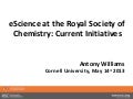 eScience at the Royal Society of Chemistry and our current initiatives