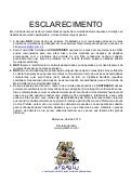 Esclarecimento APRABLU