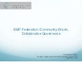 ESIP Federation: Community-Driven, Collaborative Governance - Carol Beaton Meyer - RDAP12