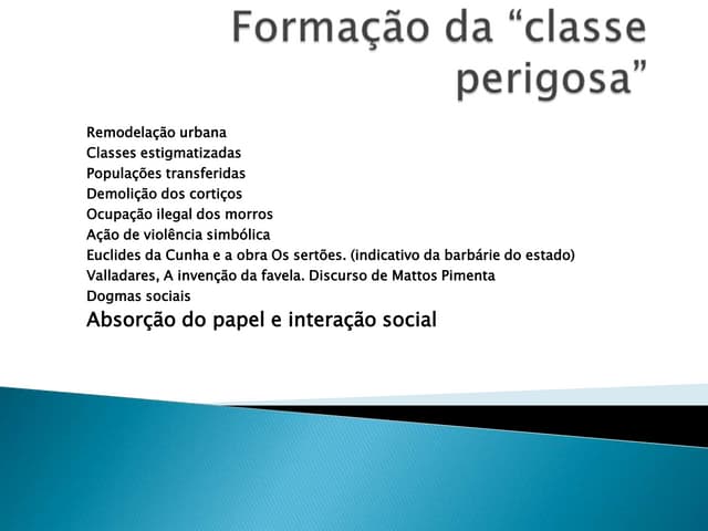 Espaços da cidade e segregação social