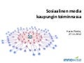 Sosiaalinen media kaupungin toiminnassa