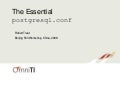 The Essential postgresql.conf
