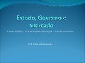 Estado e mercado power point